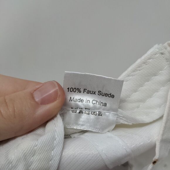 Bride Slideback Hat White One Size Adjustable Embroidered Miss to Mrs Faux Suede - Picture 9 of 9